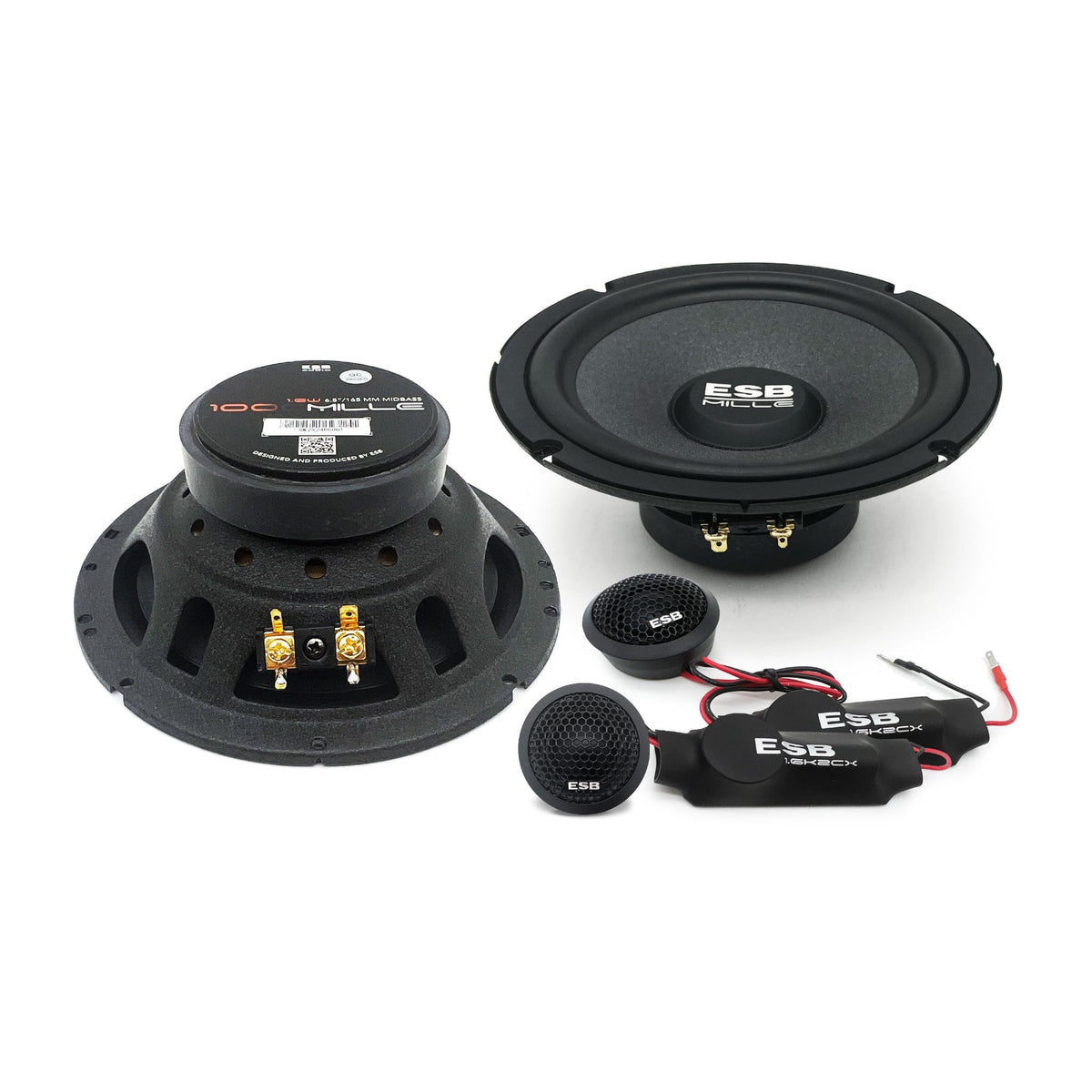 ESB 1.6K2X 2 Way Component Speaker with 12dB Tweeter Crossover 90w RMS