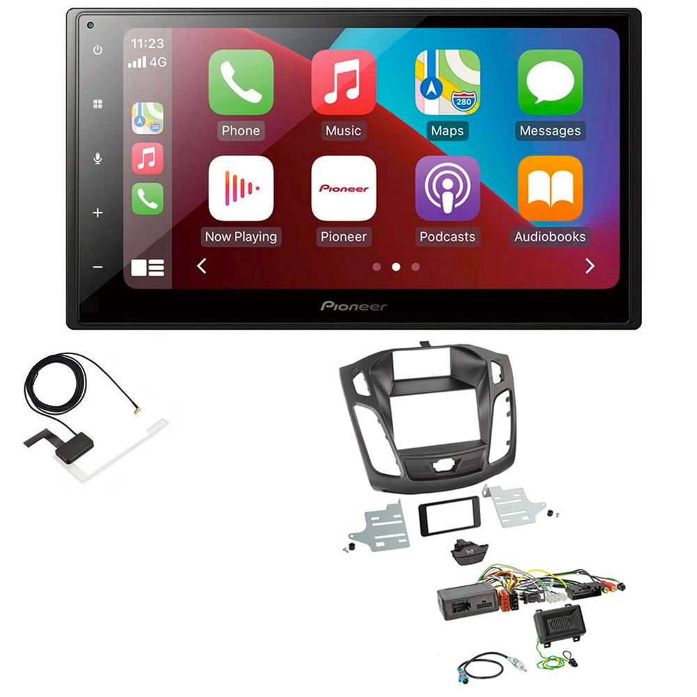 ACV 621114-23-1 Ford Focus 2015-2018 Double Din Car CD Stereo Fascia Fitting Kit