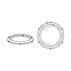 Helix Compose FlexMount 165 CFMK165 VW.7 6.5 Inch Midbass Adaptor for Volkswagen