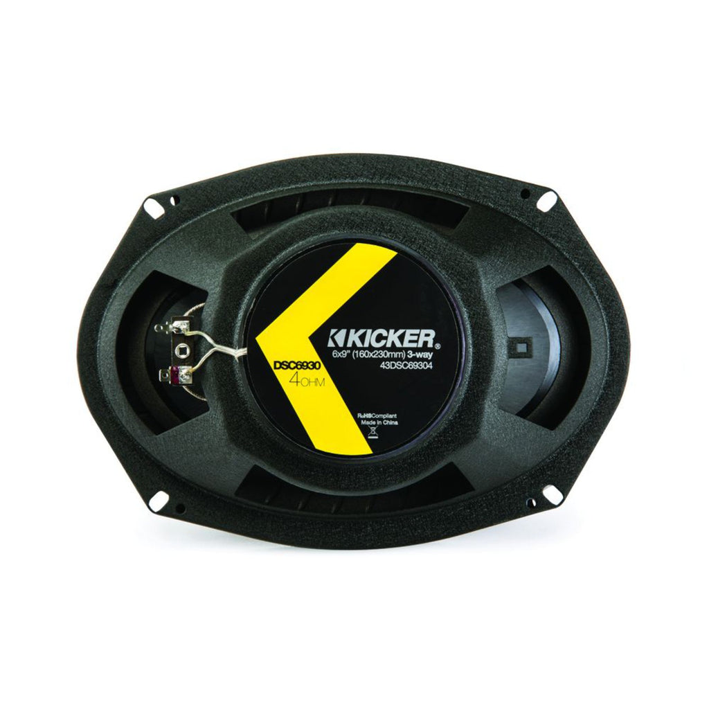 Kicker 43DSC69304 DS Series 6x9 Inch 2 Way Car Door Coaxial Speakers 90w RMS
