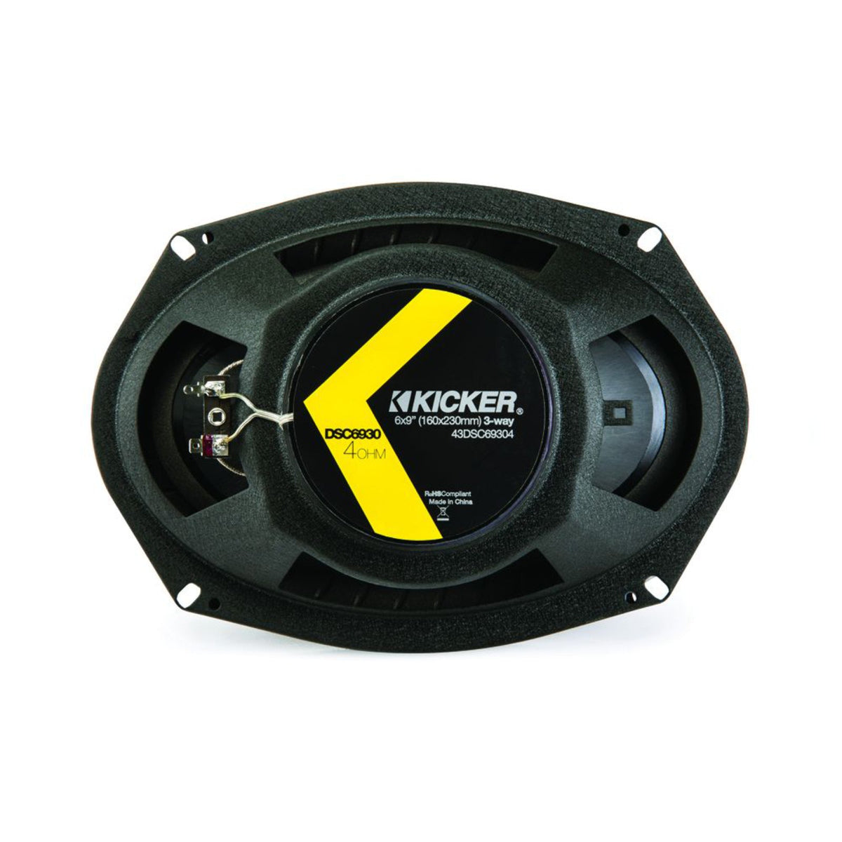 Kicker 43DSC69304 DS Series 6x9 Inch 2 Way Car Door Coaxial Speakers 90w RMS