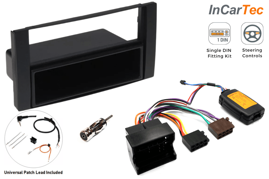 Ford (2002 Onwards) Single DIN Car Stereo Upgrade Fitting Kit (With SWC)