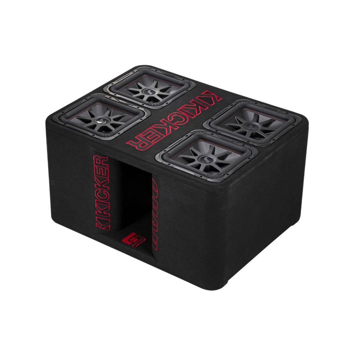 Kicker 47QL7R122 Quad 12 Inch L7R Ported Loaded Subwoofer Enclosure 2400w RMS