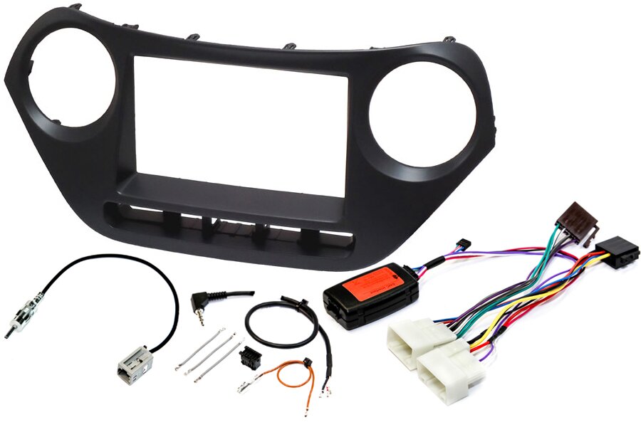 InCarTec FK-969-SWC Hyundai I10 (2013 - 2019) Double Din Car Stereo Fitting Kit (BASIC STEREO ONLY)