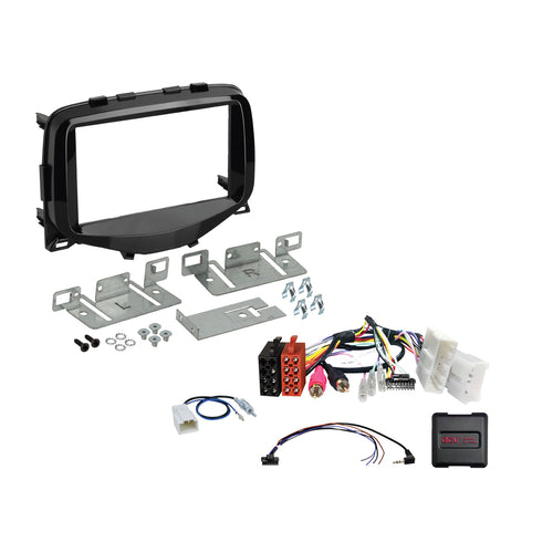 ACV 621040-15-1 Peugeot 108 2014-2021 Double Din Car Stereo Fascia Fitting Kit