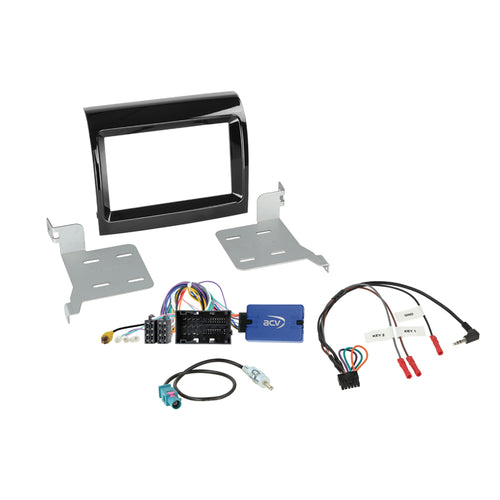 ACV 621094-35-3 Fiat Ducato 2015-2021 Double Din Stereo Fascia, Steering Control & Aerial Fitting Kit