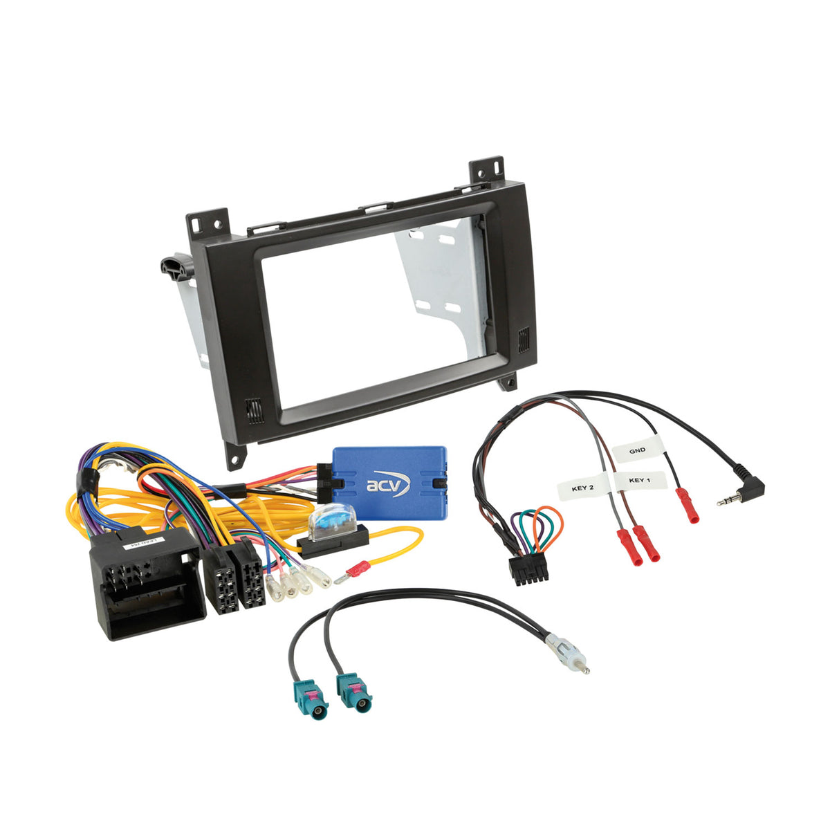 ACV 621190-37-1 Mercedes Vito W447 2014-2024 Double Din Car Stereo Fascia Fitting Kit
