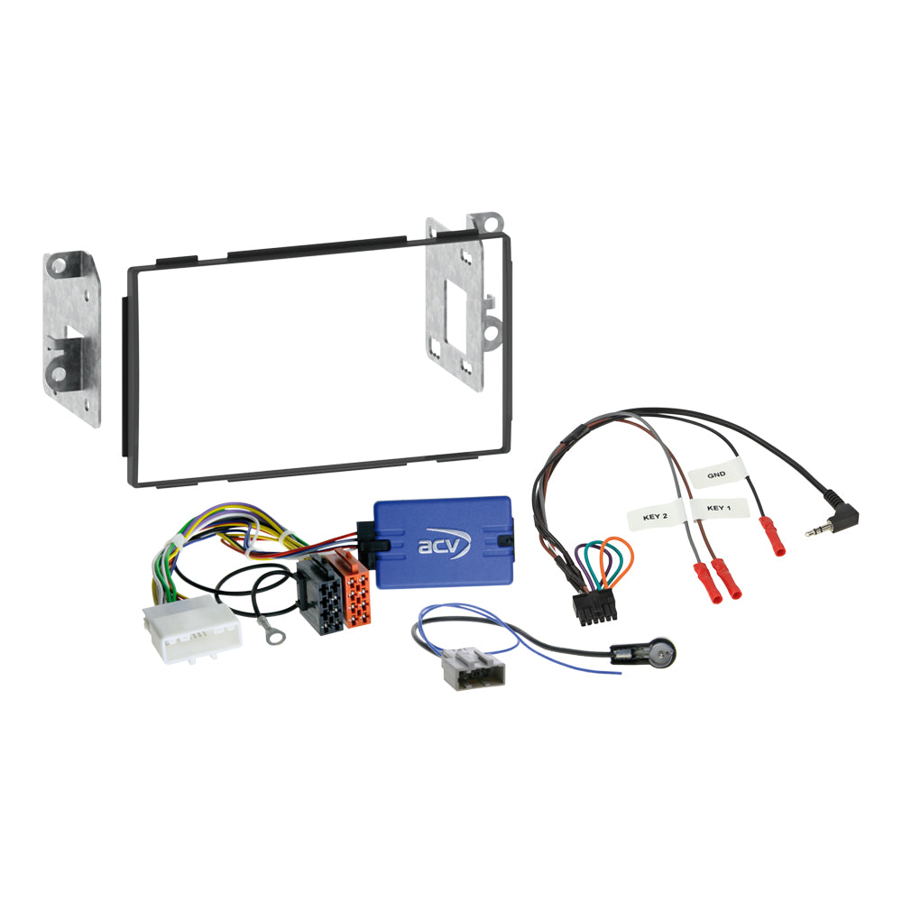 ACV 621210-01-1 Nissan Qashqai 2007-2013 Double Din Car Stereo Fascia, Steering Control Fitting Kit