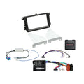ACV 621320-30-1 VW Amarok, Beetle, Caddy, Sharan, T-6 Double Din Car Stereo Fitting Kit Black