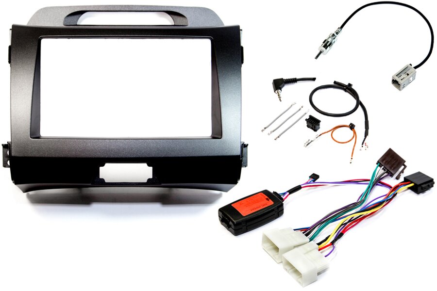 Kia Sportage (2010-2015) Car Stereo Upgrade Fitting Kit (DARK GREY)