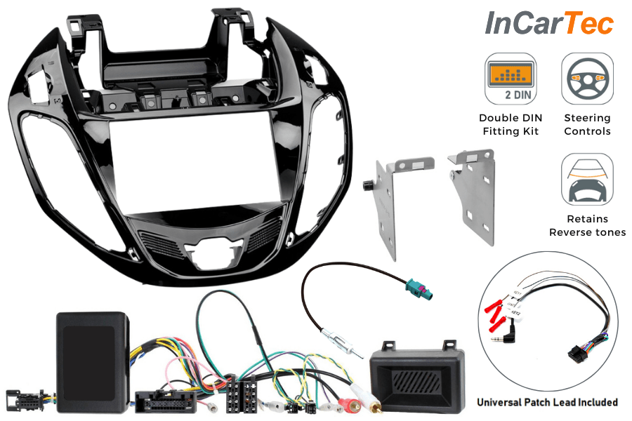 InCarTec FK-9741-PDC Ford B-Max (2012-2018) Double Din Car Stereo Fitting Kit (WITH SWC and PDC)