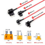 Viofo HK6 Hardwire Power Cable USB C with 8pcs Fuse Set A329S Series Dash Cam