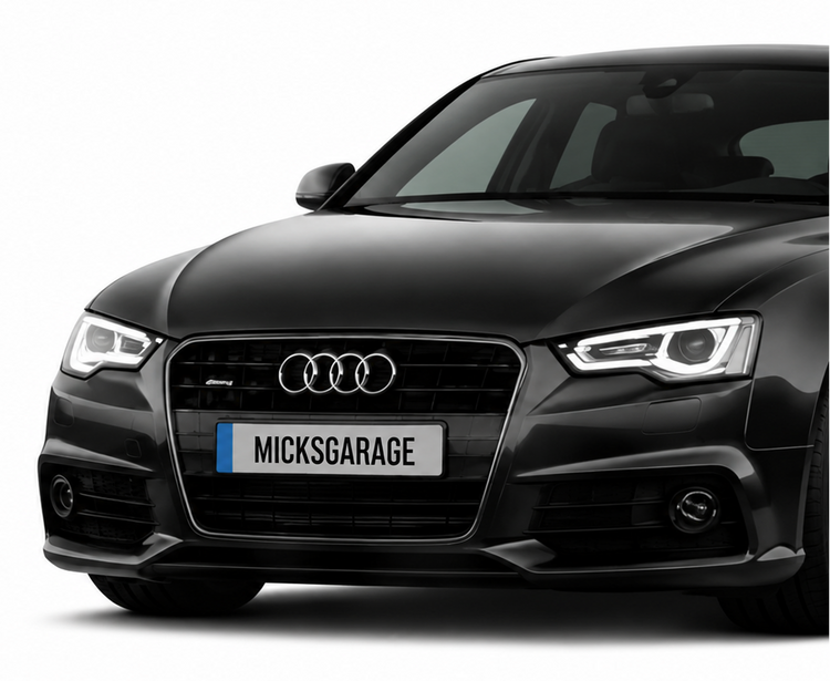 Close-up of a car’s front end and headlight, representing vehicle-specific parts