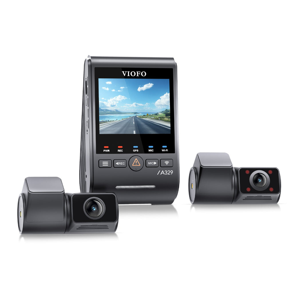 Viofo A329S 3CH Dash Cam 4K Front 2K Rear 2K Cabin Starvis 2 GPS WIFI HDR Camera