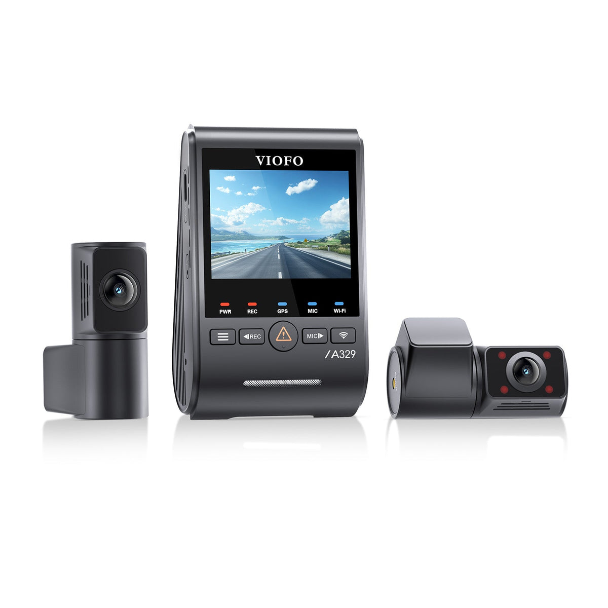 Viofo A329S 3CH Dash Cam 4K Front 2K Rear 2K Cabin Starvis 2 GPS WIFI HDR Camera