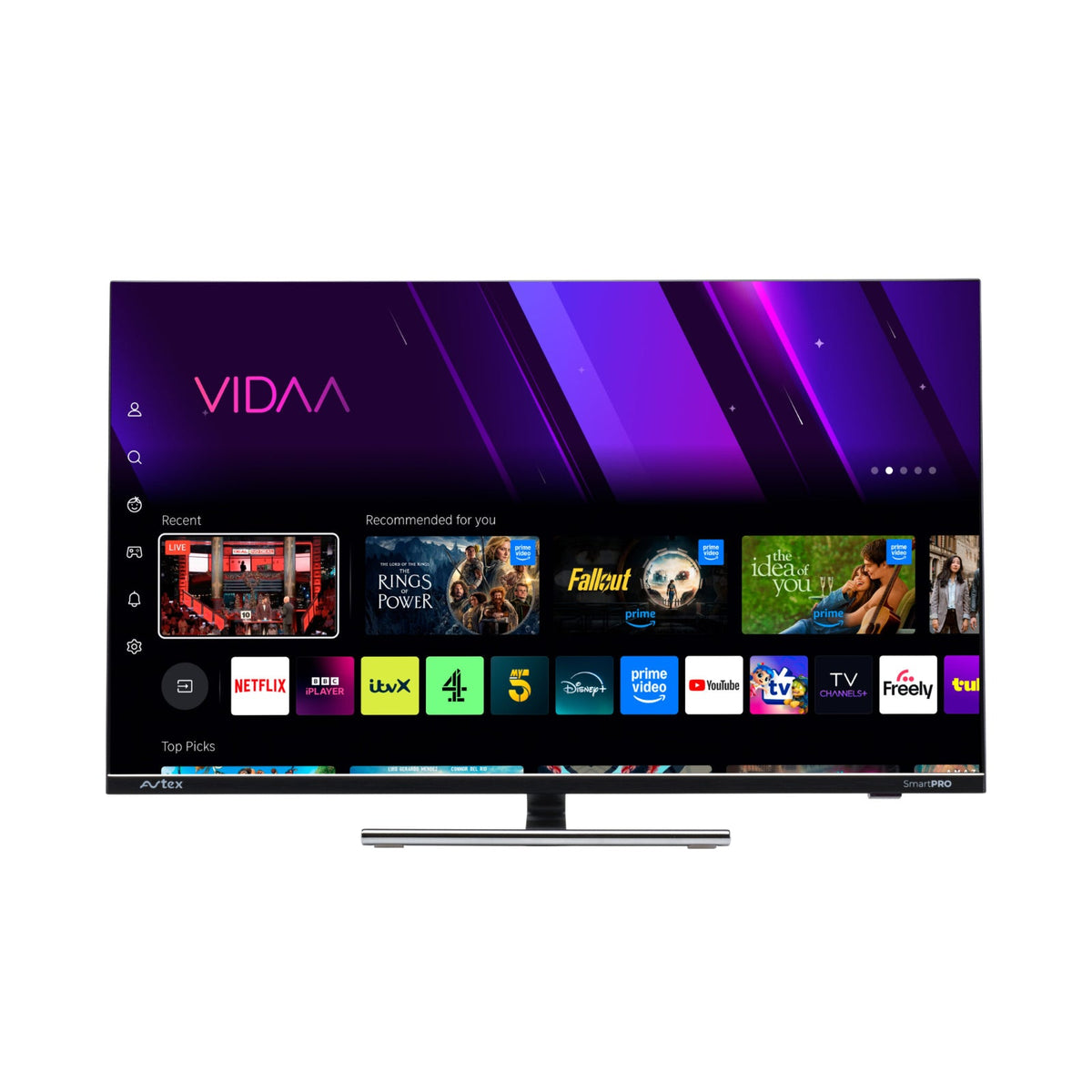 Avtex SmartPRO 18.5" HD TV 12v Freely Television Satellite Decoder Apps Wi-Fi