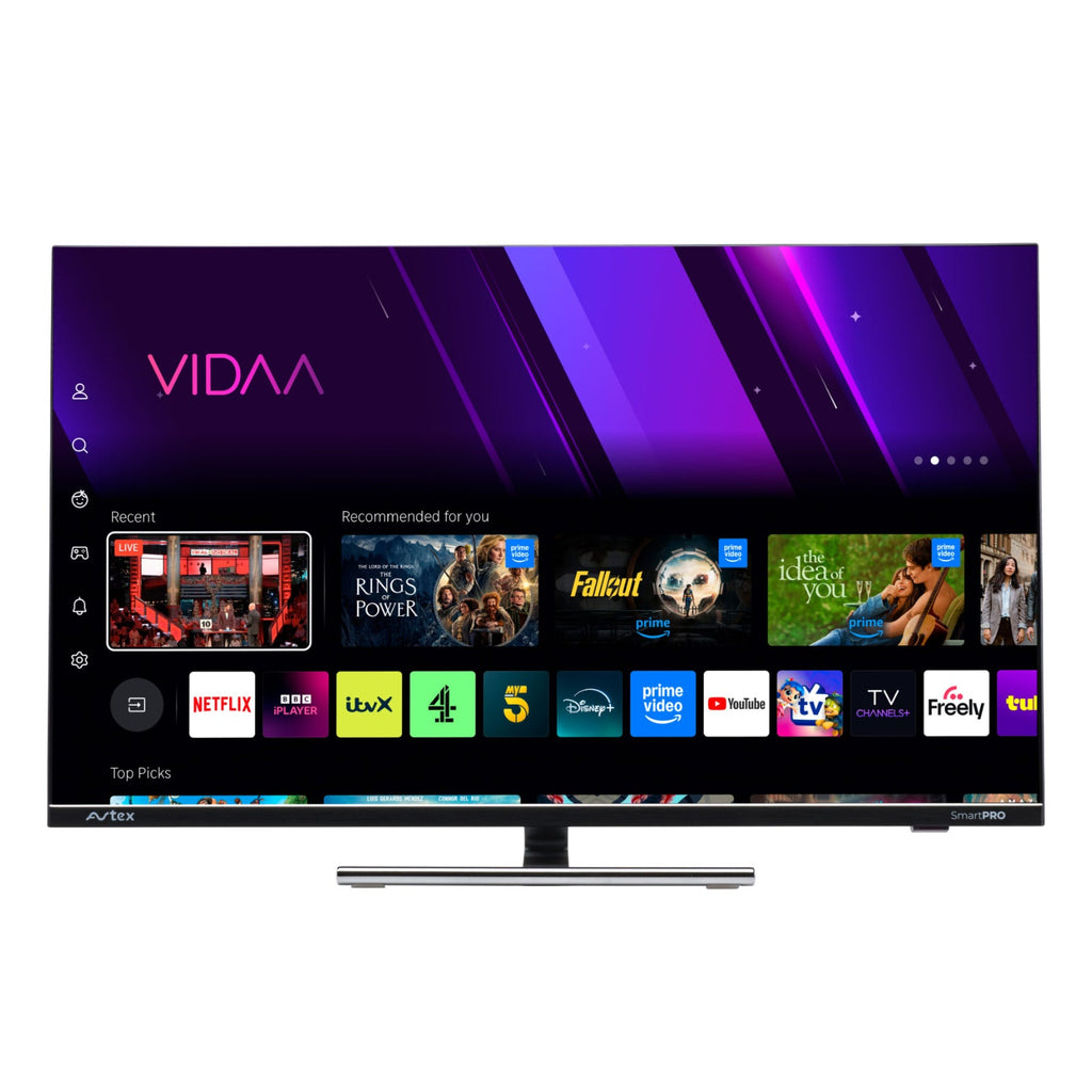 Avtex SmartPRO 32" HD TV 12v Freely Television Satellite Decoder Apps Wi-Fi