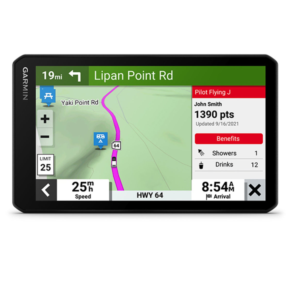 Avtex TourerThree Plus Sat Nav with Dash Cam Caravan Club Edition Portable GPS