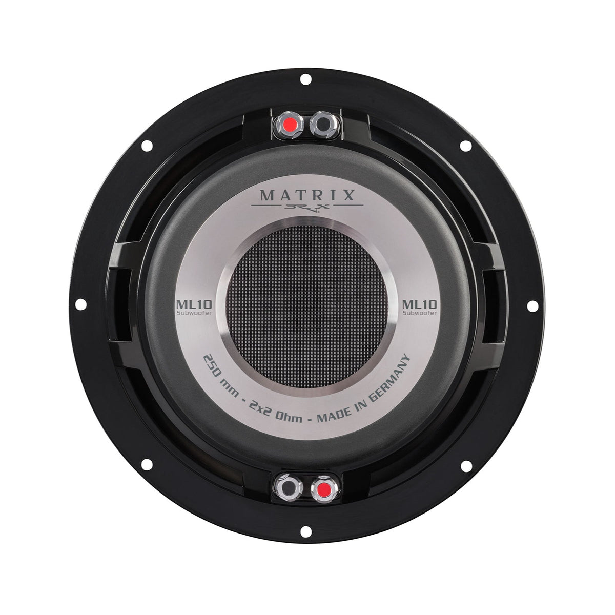 Brax Matrix ML10 SUB 10 Inch 25cm Subwoofer 600w RMS 2 Ohms Dual Voice Coil