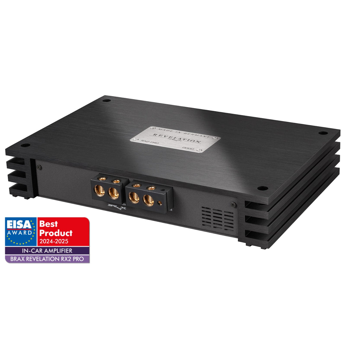 Brax Revelation RX2 PRO Amp High-End 2 Channel Analog Input Amplifier Black