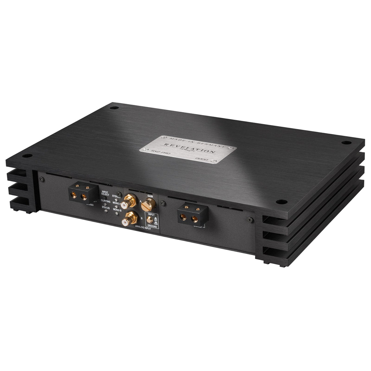 Brax Revelation RX2 PRO Amp High-End 2 Channel Analog Input Amplifier Black