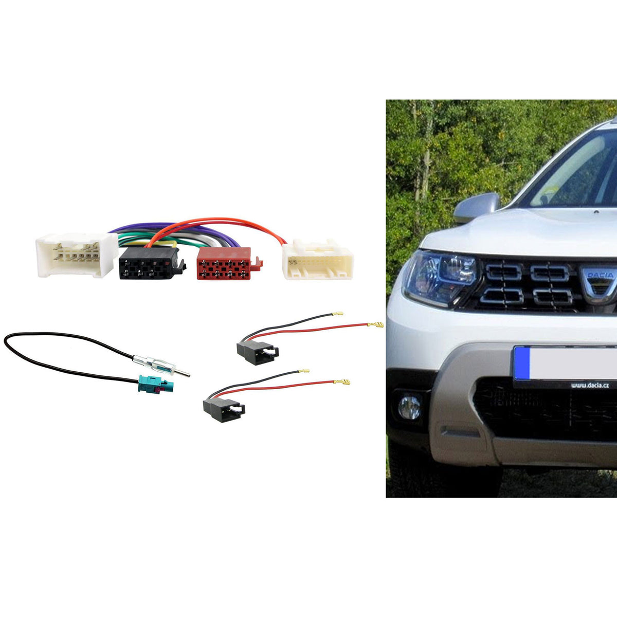CTKDC01 Dacia Duster 2012-2017 Car Stereo ISO Harness Fitting Kit