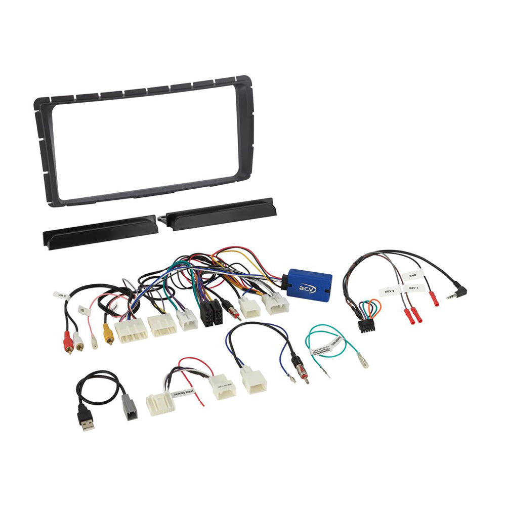ACV Toyota Hilux 2012 - 2015 Complete Double Din Car Stereo Fascia Fitting Kit