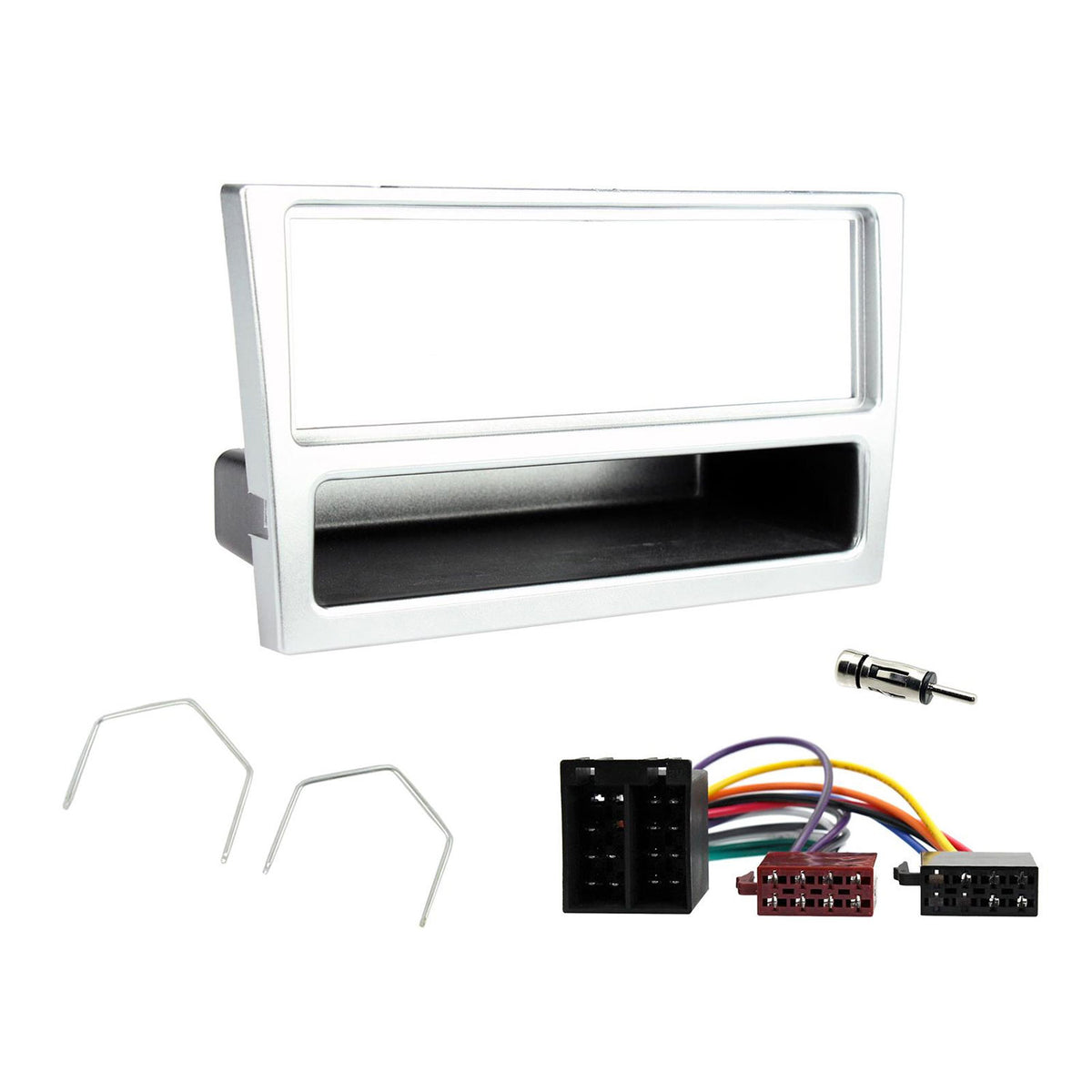 Connects2 CTKVX02-ISO - Vauxhall Agila, Corsa, Meriva Single Din Fascia Fitting Kit Silver