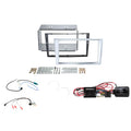 CTKVX10C Vauxhall Corsa D Matte Chrome Double Din Car Stereo Fascia Stalk Interface Fitting Kit