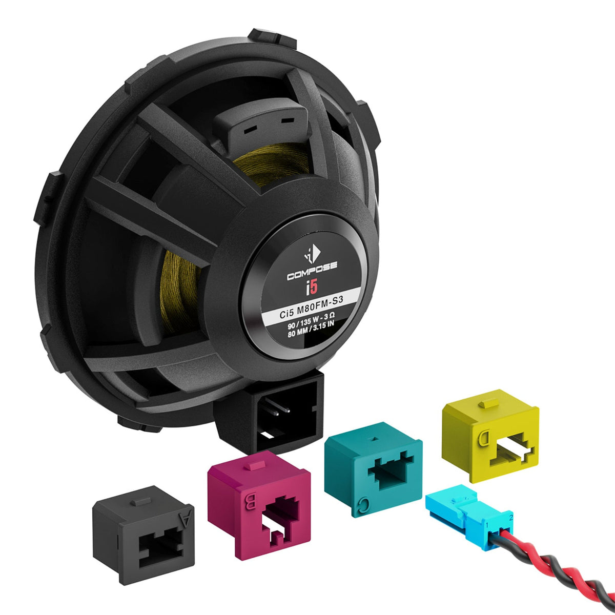 Helix Compose i5 Ci5 M80FM-S3 Midrange Speakers 3 Inch 80 mm FlexMount 90w RMS