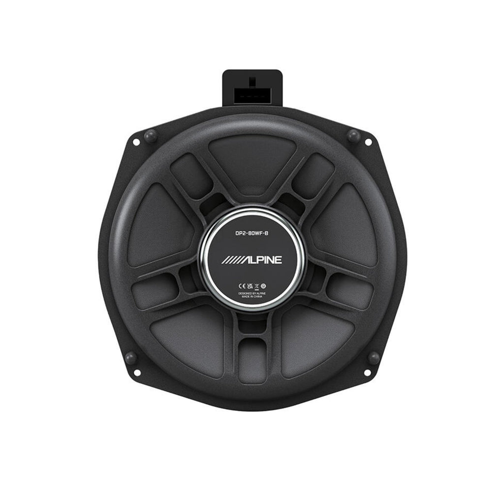 Alpine DP2-80WF-B Subs Plug & Play 8 Inch Underseat Subwoofers for BMW 100w RMS