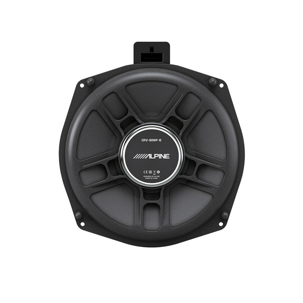 Alpine DP2-80WF-B Subs Plug & Play 8 Inch Underseat Subwoofers for BMW 100w RMS
