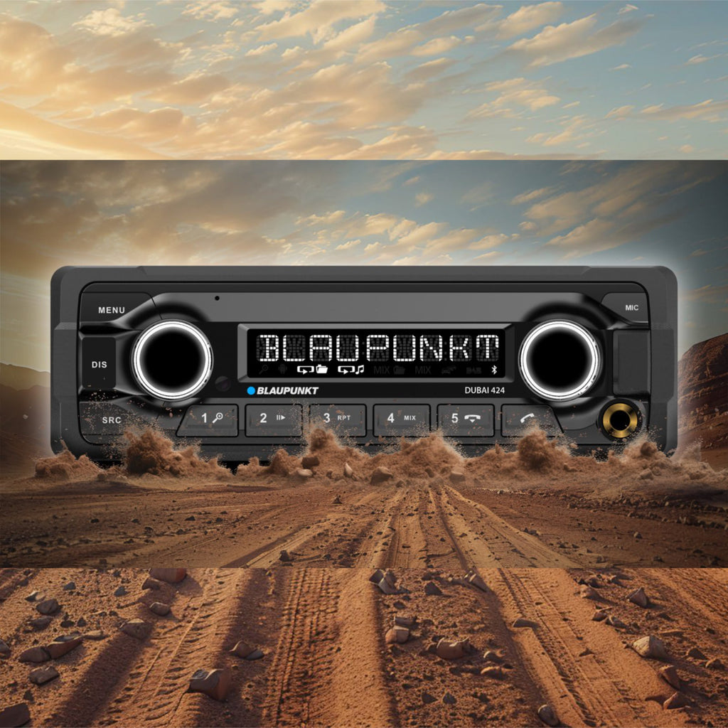 Blaupunkt Dubai 424 Heavy Duty 24 Volt Bluetooth Radio 24v Truck Lorry Bus Stereo