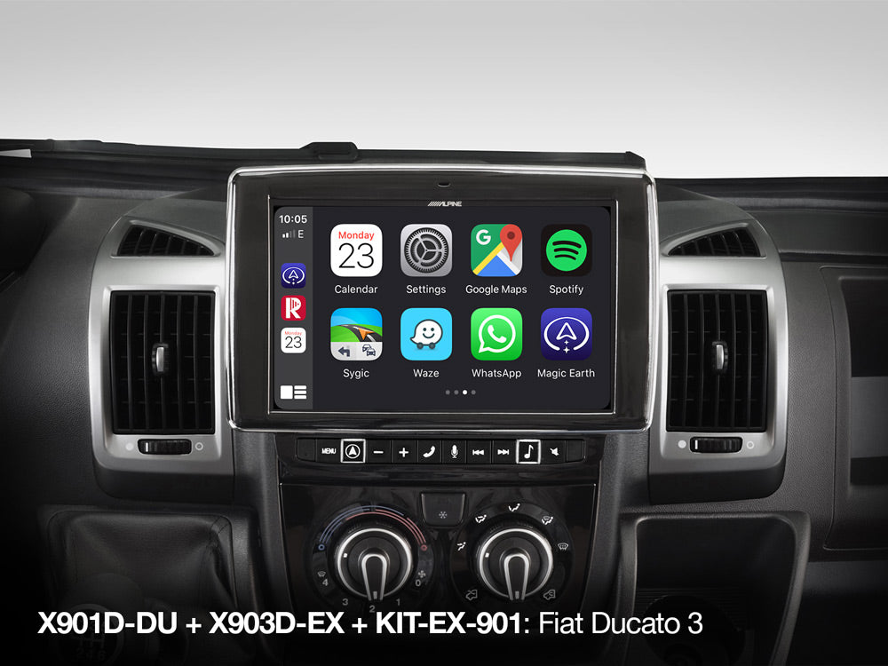 Alpine X903D-EX upgrade media box for a 1st-generation Alpine Style unit