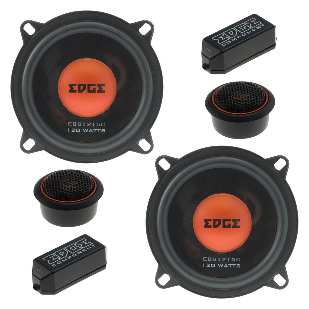 Edge Street Series EDST215C-E6 2 Way Component Speakers 5.25 Inch 60w RMS Pair