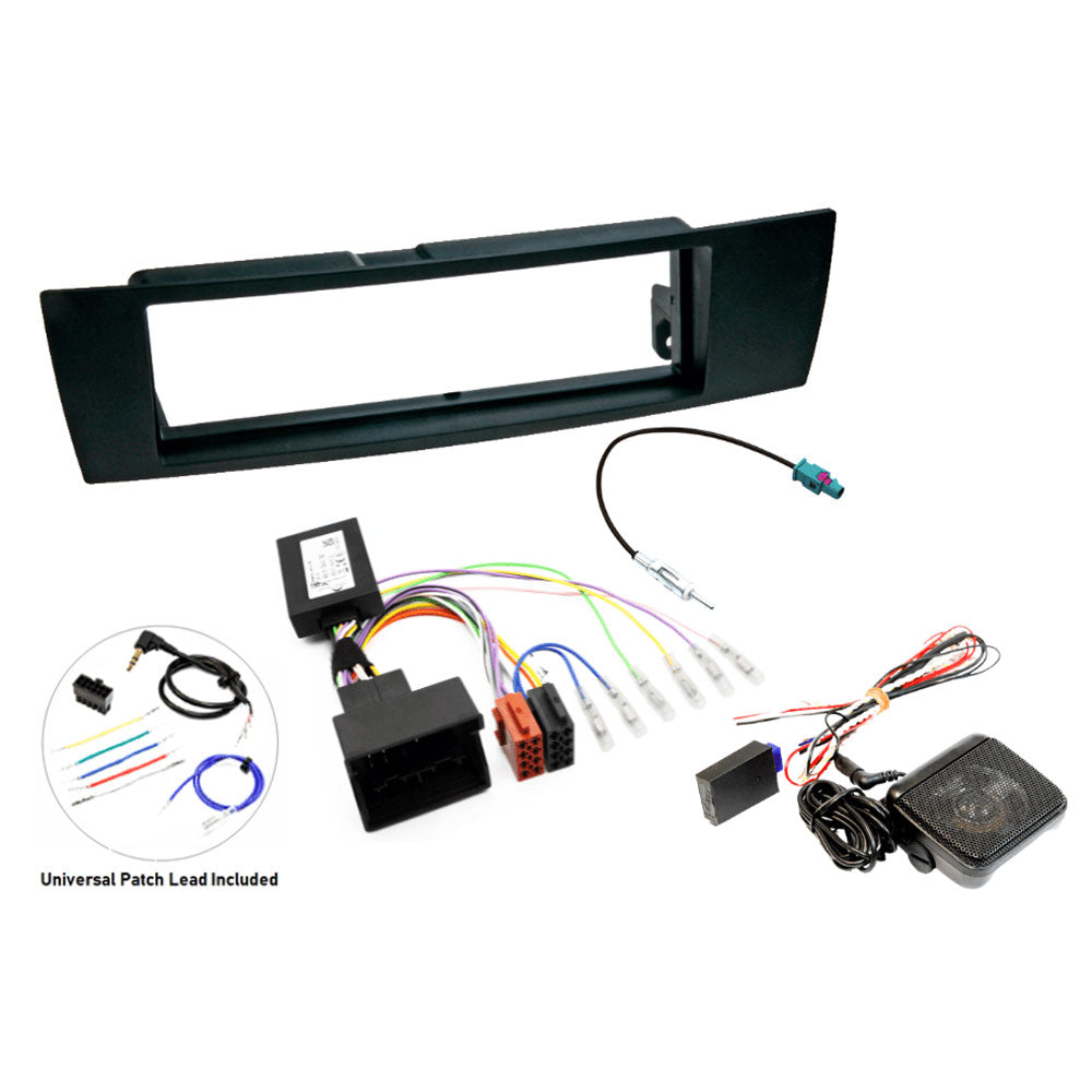 BMW 1, 3, Z4 Series Single DIN Car Stereo Upgrade Fitting Kit (With SWC/PDC)