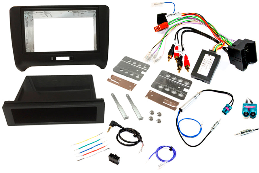 Audi TT (2006-2014) 8J Single / Double Din Car Stereo Upgrade Fitting Kit (WITH SWC)