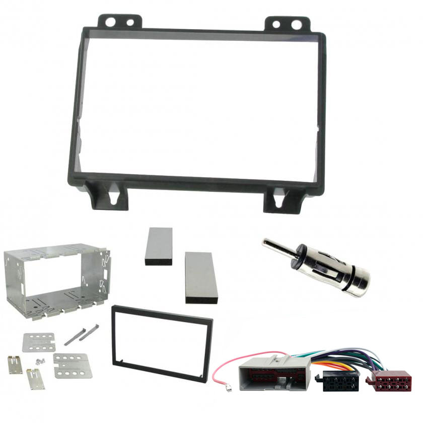 Ford Fiesta Mk6 2002-2005 Double Din Car Stereo Fascia Fitting Kit ISO Connector