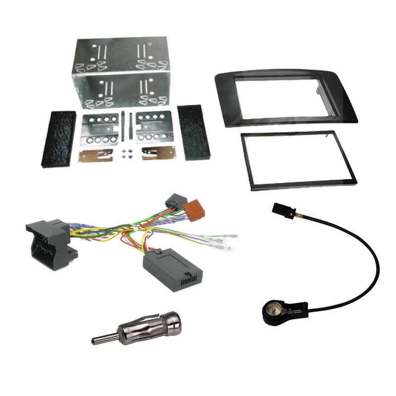 Mercedes ML 2005-2011 Double Din Car CD Stereo Fitting Kit, Fascia & Steering Control