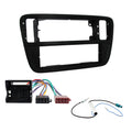 Skoda Citigo 2012-2017 Single Din Car Stereo Fascia, Wiring ISO Fitting Kit Black
