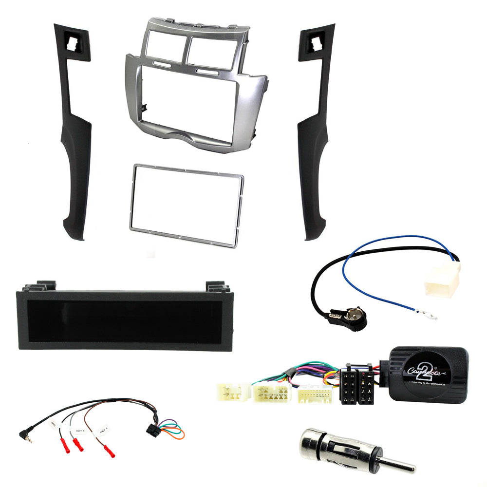 Toyota Yaris 2007-2011 Single Din Car CD Stereo Fascia Facia Fitting Kit