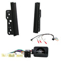 Toyota Alphard 2002 - 2008 Double Din Car Stereo Fascia Stalk Fitting Kit (Black)