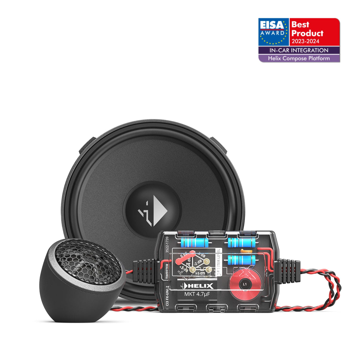 Helix Compose i3 Ci3 K100.2FM-S3 MK2 Component 4 Inch FlexMount Speakers 80w RMS
