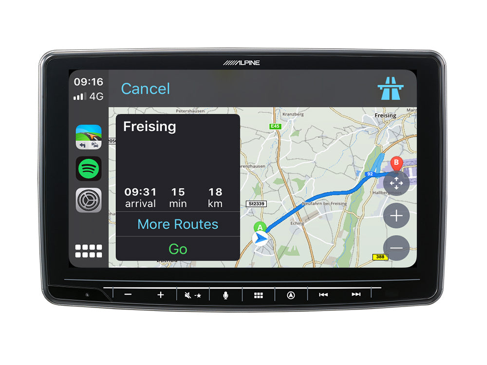 Alpine INE-F904D 9-inch navigation