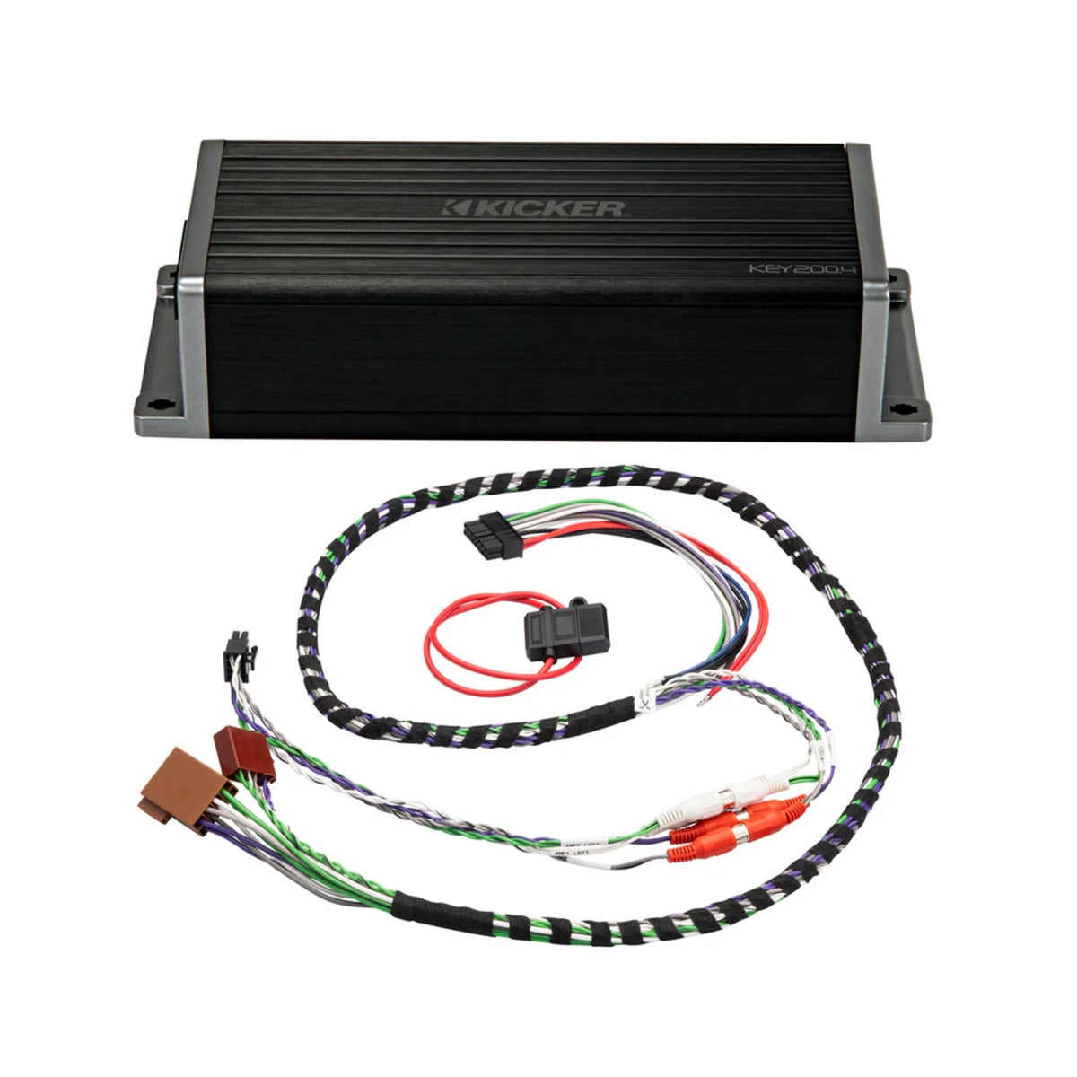 Kicker KEY200.4ISO Amp 4 Channel Full Range Car Smart Amplifier & DSP 4x50w