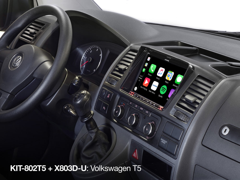 Alpine KIT-802T5 VW T5 and T6 Sep 2009–Sep 2019 8-inch installation kit