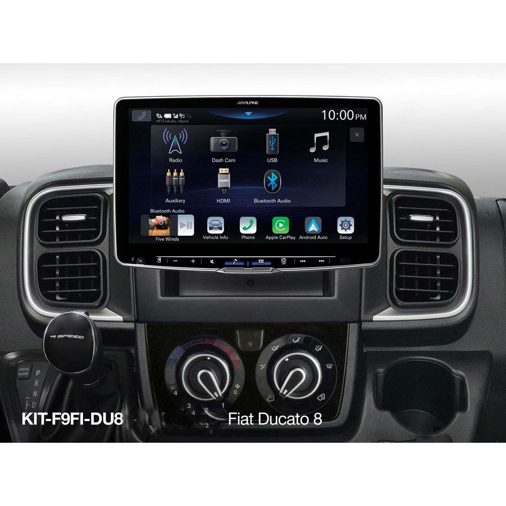Alpine KIT-F9FI-DU8 Fiat Ducato 8 Car Stereo Installation Kit for iLX-F115D, iLX-F905D, iLX-F903D, INE-F904D and INE-F904DC