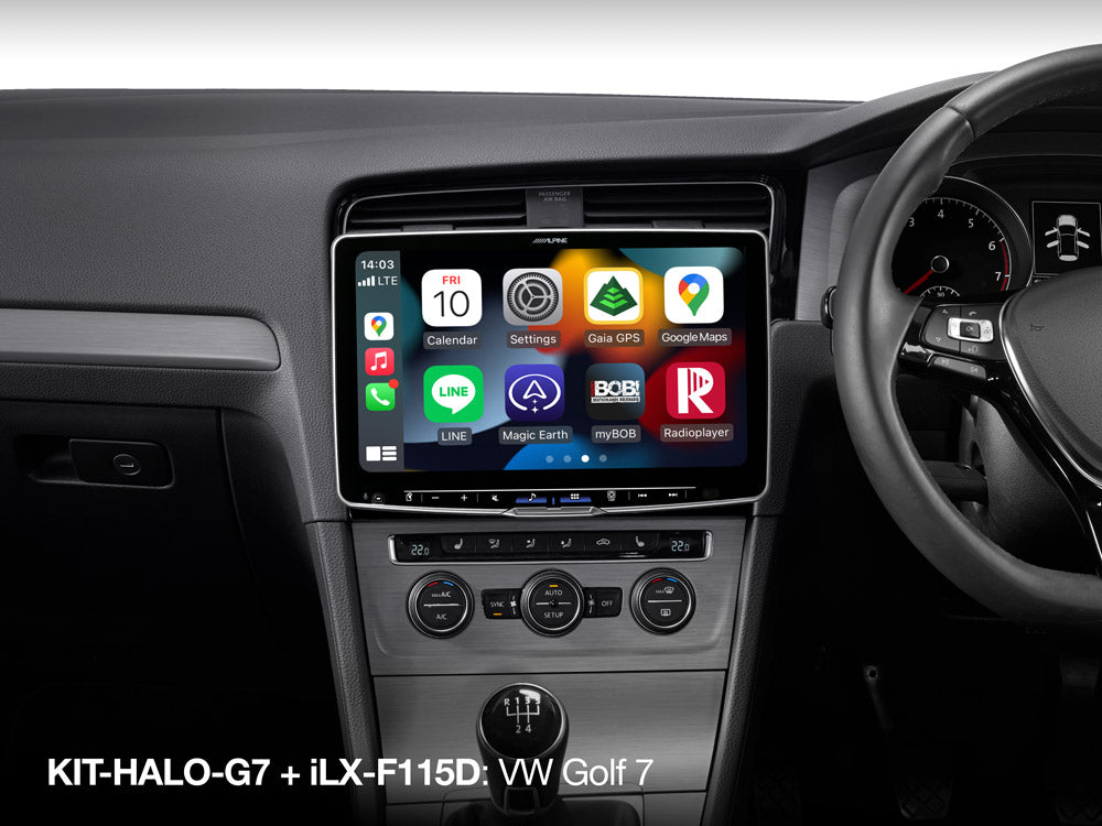 Alpine KIT-HALO-G7R VW Golf 7 Aug 2013–Feb 2017 installation kit