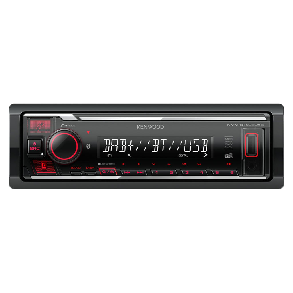 Kenwood KMM-BT408DAB Stereo Bluetooth USB Car Digital Radio Includes DAB Aerial