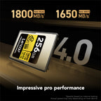 Lexar 256GB Professional CFexpress 4.0 Type A Memory Card Gold Series